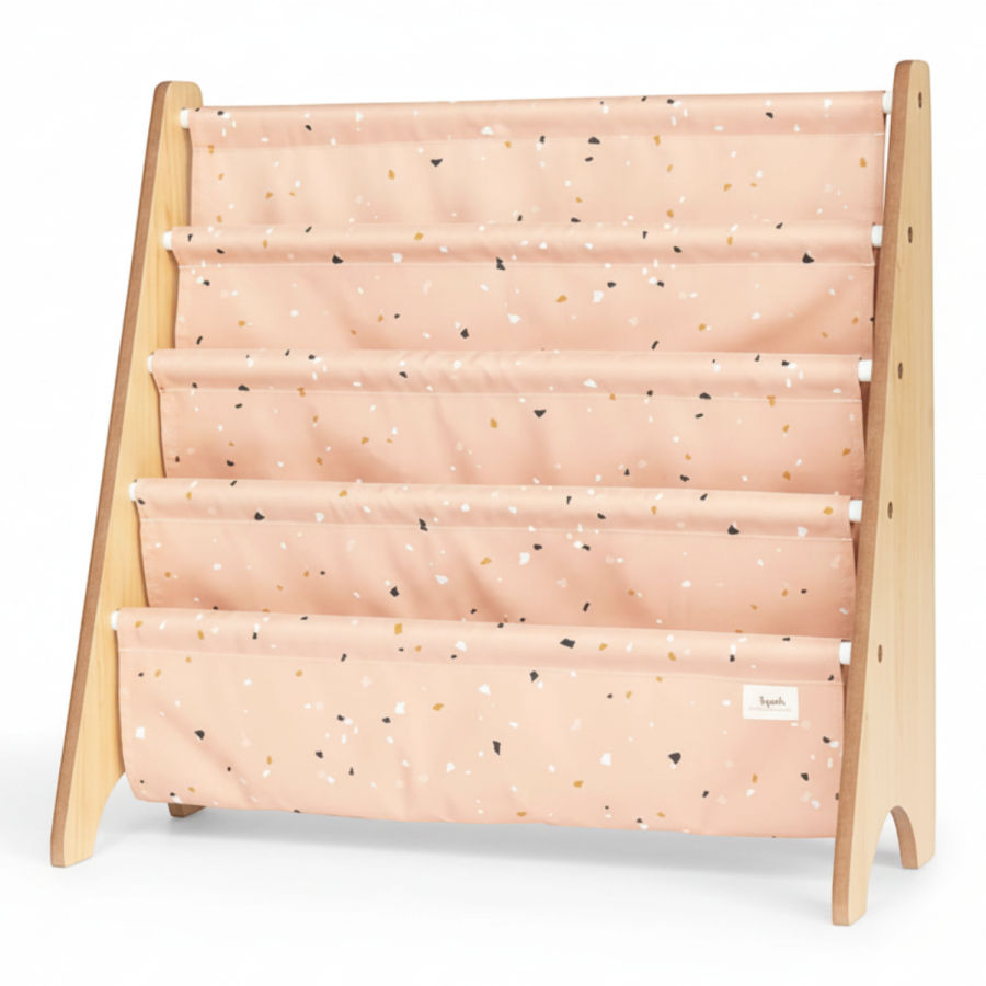 Stojak na Książki Recycled Terrazzo Clay / 3 Sprouts