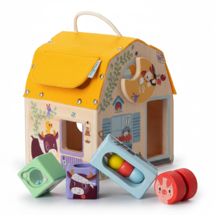Drewniany domek dźwiękowy Farma 12 m+ / Lilliputiens 83445