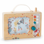 Drewniana animowana pozytywka Telewizor 10 m+ / Lilliputiens