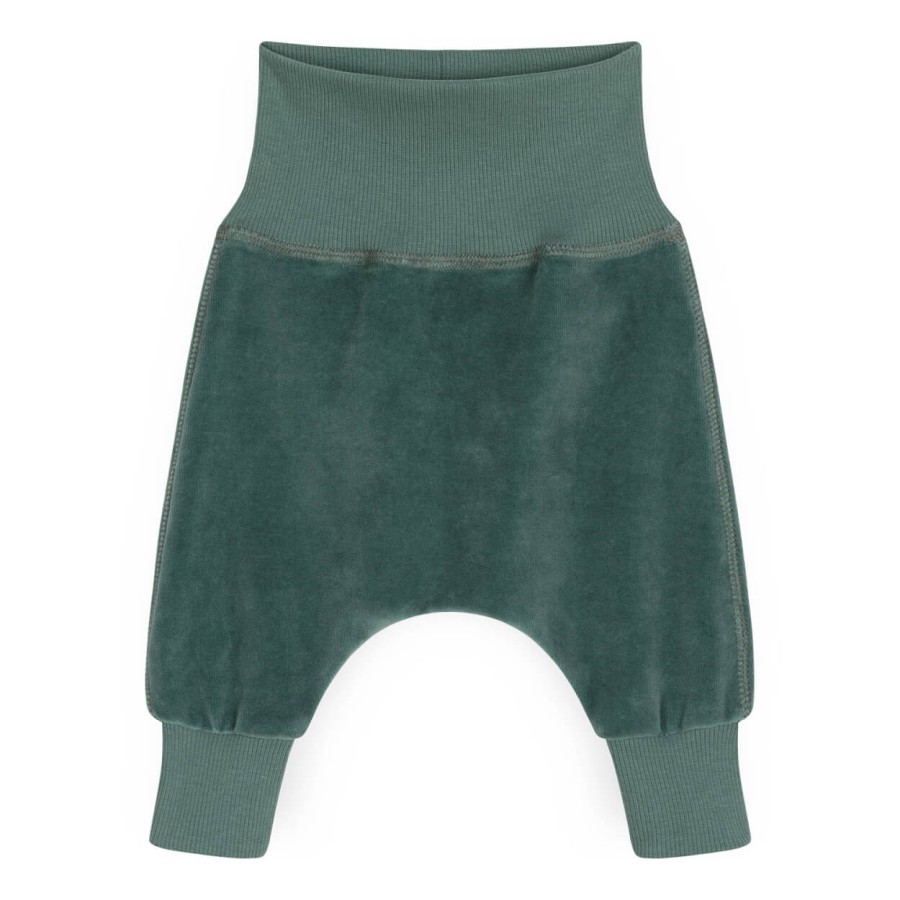 Dresiki welurowe - GREEN / Pink no More