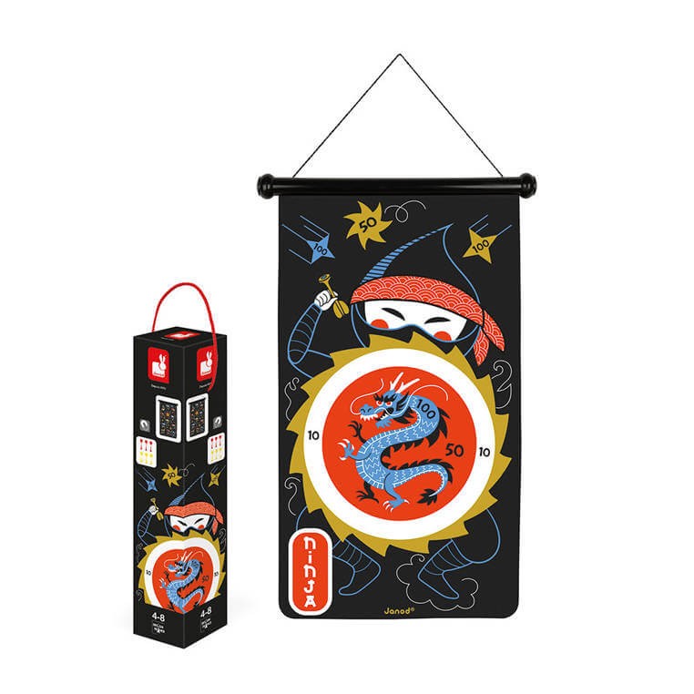 Magnetyczna gra w rzutki Ninja 4-8 / Janod J02089