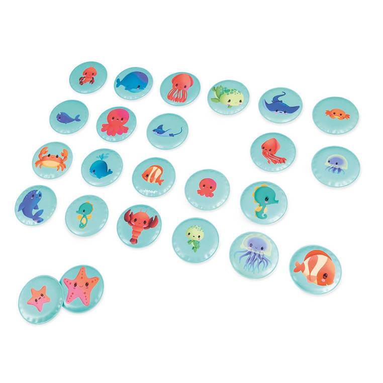 Gra memory do kąpieli Morskie dzieci 24 elementy 2+ / Janod 	J04723