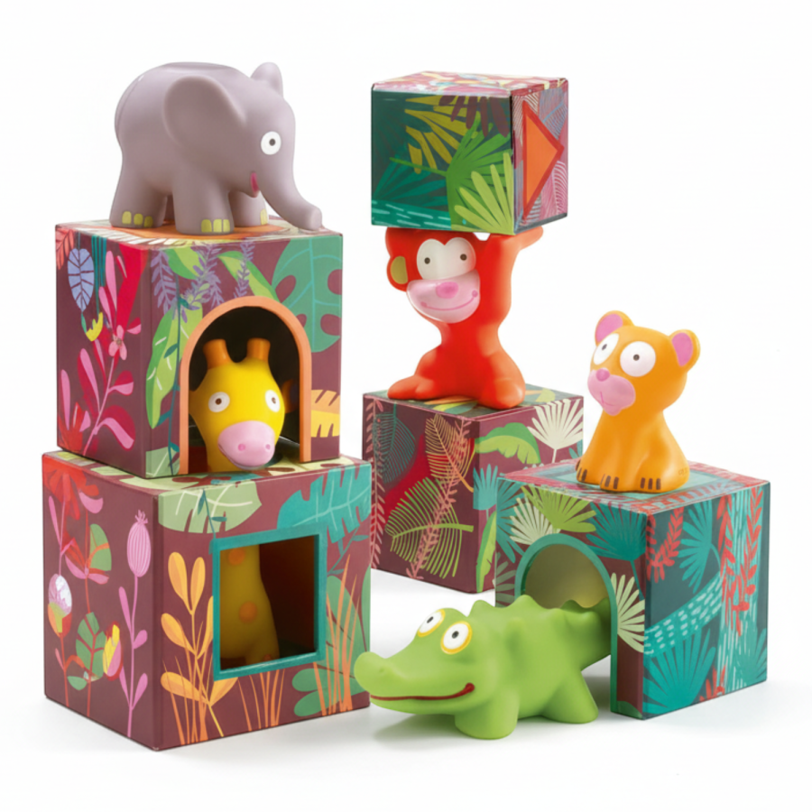 Klocki MAXI TOPANI-JUNGLE / Djeco DJ09101