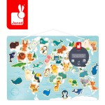 Układanka drewniana magnetyczna z 40 magnesami Małe zwierzątka 2+ / Janod J05468