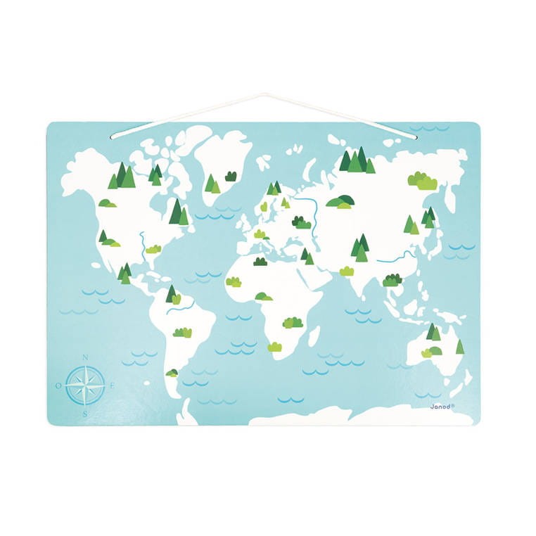 Układanka drewniana magnetyczna z 40 magnesami Małe zwierzątka 2+ / Janod J05468