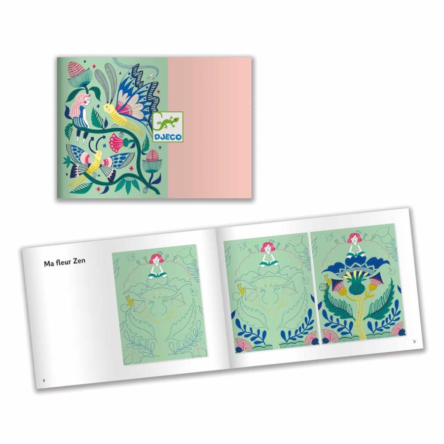 Wydrapywanka TAJEMNICZY OGRÓD (pastelowa) / Djeco DJ09719