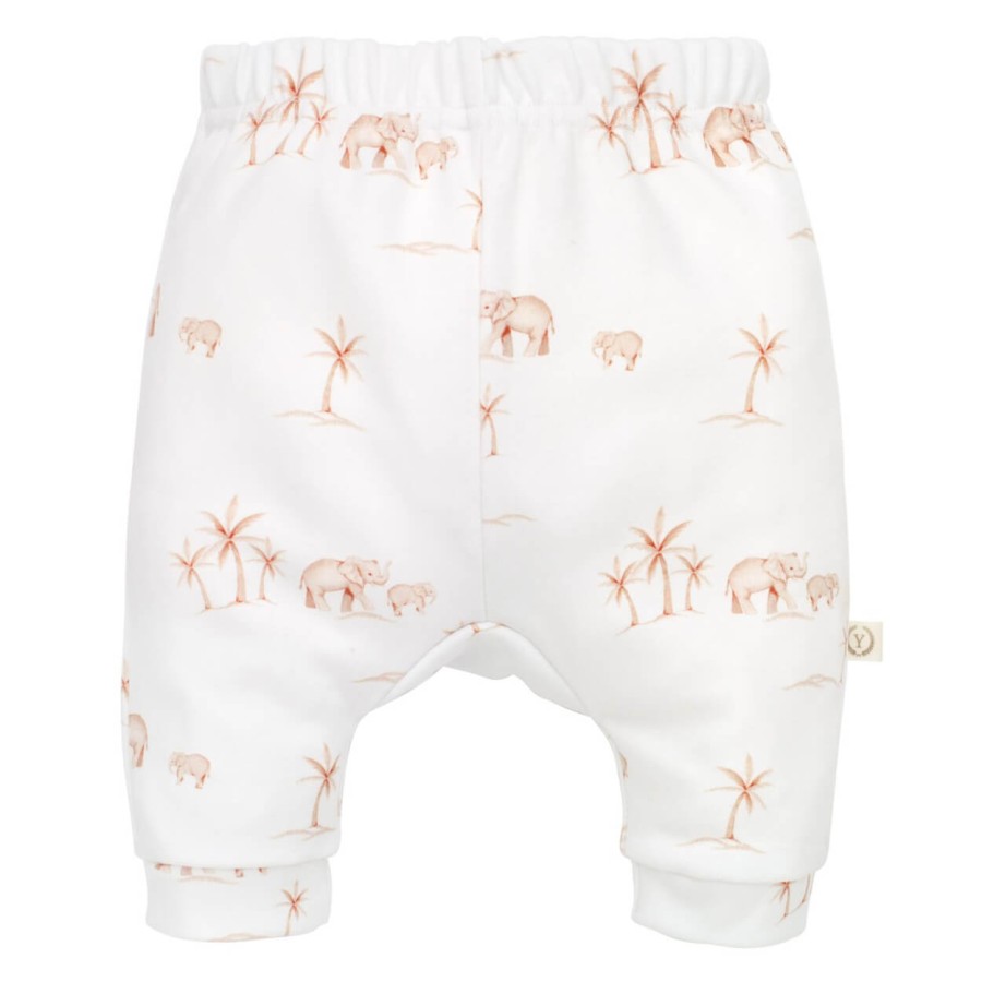 Spodnie niemowlęce organic cotton - ELEPHANTS / YOSOY