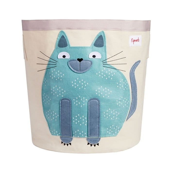 Kosz Na Zabawki Kot Blue / 3 Sprouts