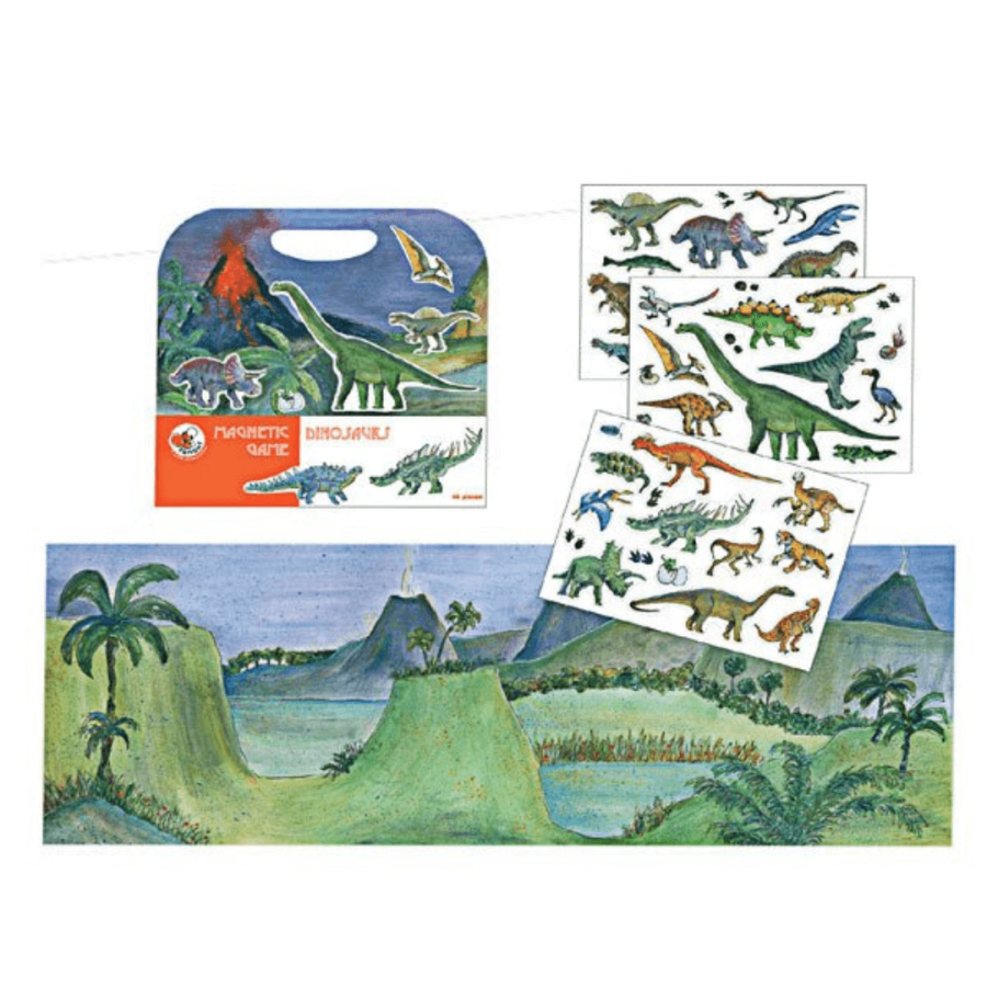 Układanka - gra magnetyczna, Dinozaury / Egmont Toys® 630665