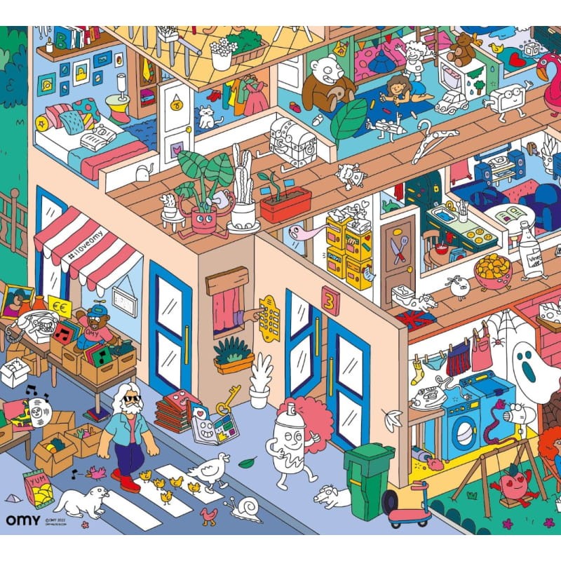 Plakat wyklejanka MÓJ DOM / OMY POSTIK12