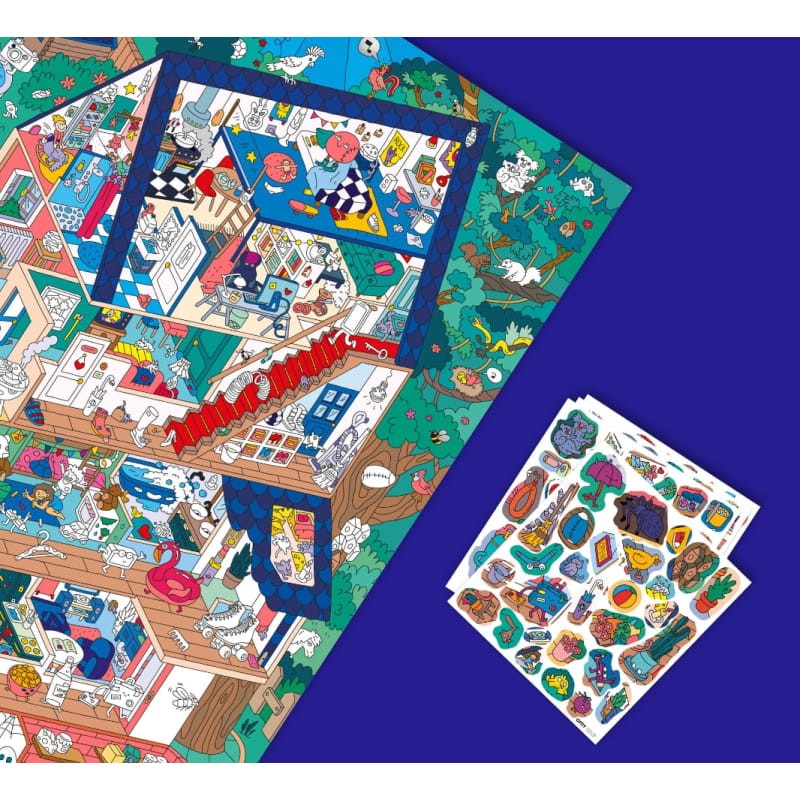 Plakat wyklejanka MÓJ DOM / OMY POSTIK12