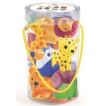 Gumowe zwierzątka 7 szt. TROPO-SAVANA / Djeco DJ09117