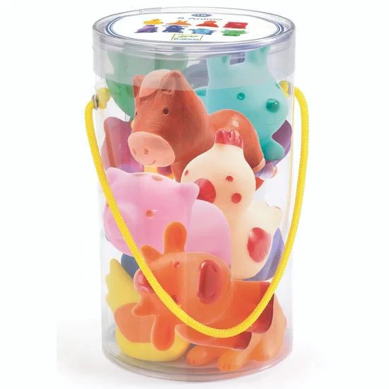 Gumowe zwierzątka 7 szt. TROPO-FARM / Djeco