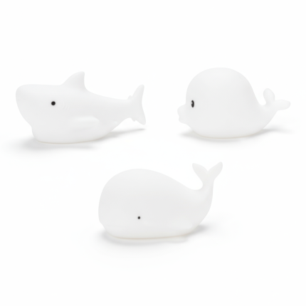 Zestaw MINI MORSKIE Lampki Silikonowe Białe 3 szt. / Rabbit & Friends 52-0060