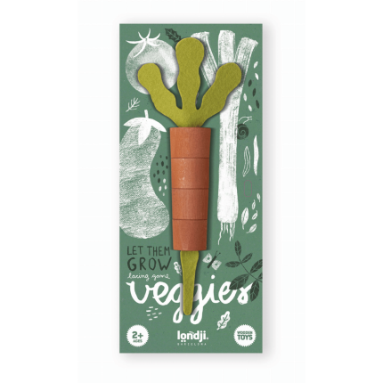 Drewniana układanka Warzywa, Pozwól im rosnąć / Londji WT012