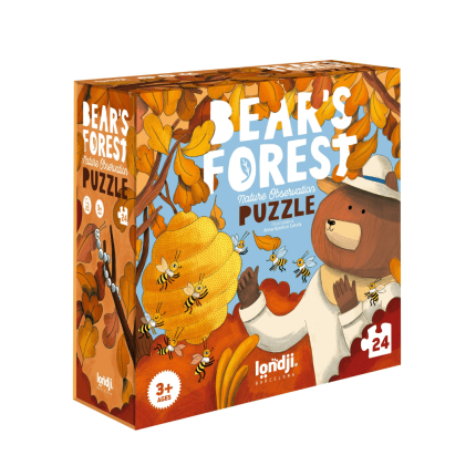 Puzzle z grą obserwacyjną Bear's Forest / Londji PZ585