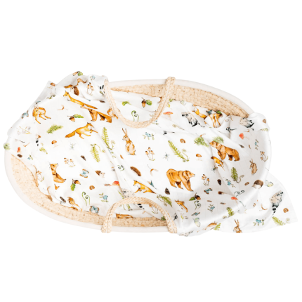 Otulacz kocyk bambusowy WOODS / Layette