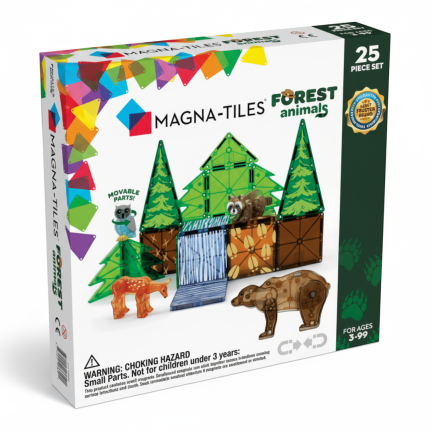 Klocki Magnetyczne Forest Animals 25 el. / Magna-Tiles