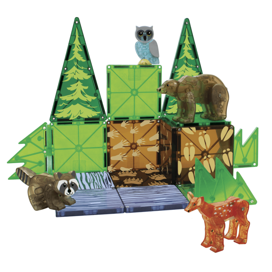 Klocki Magnetyczne Forest Animals 25 el. / Magna-Tiles
