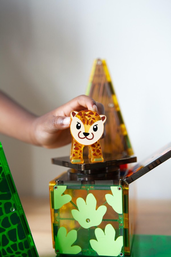 Klocki Magnetyczne Jungle Animals 25 el. / Magna-Tiles