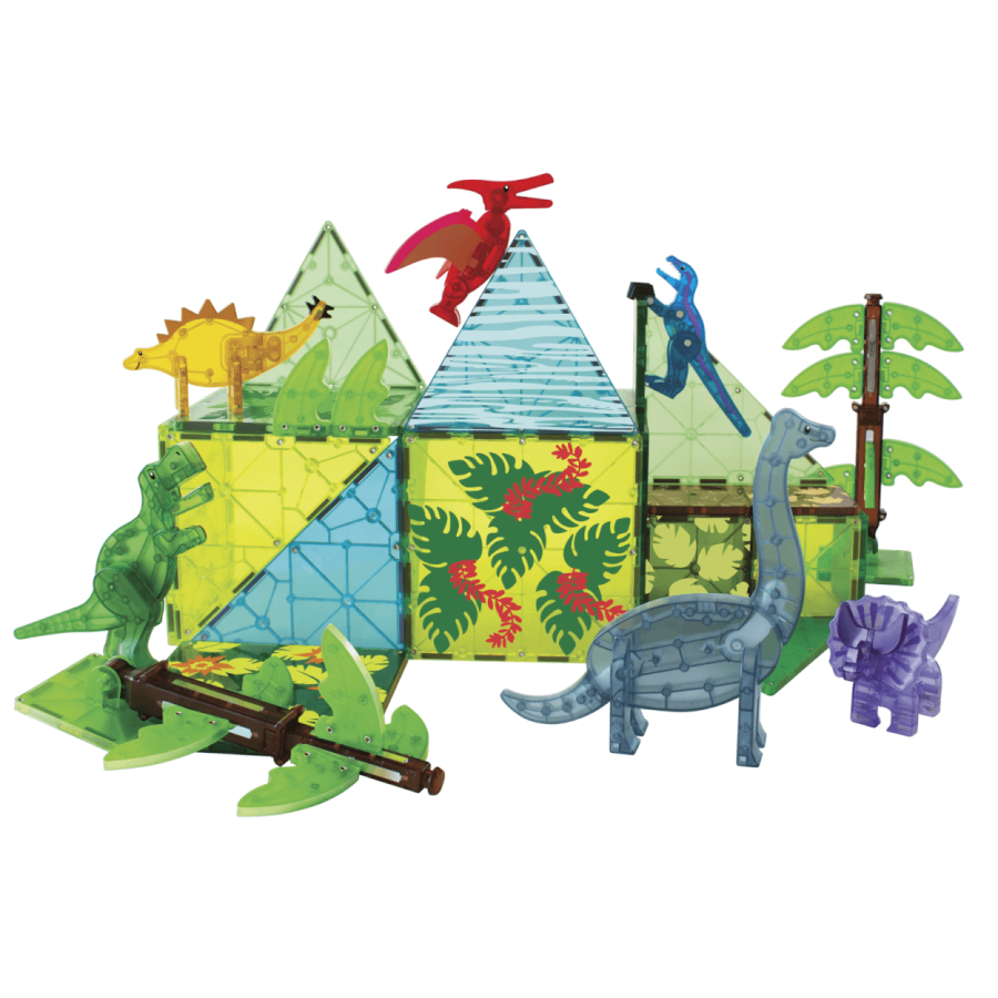 Klocki Magnetyczne Dino World XL 50 el. / Magna-Tiles