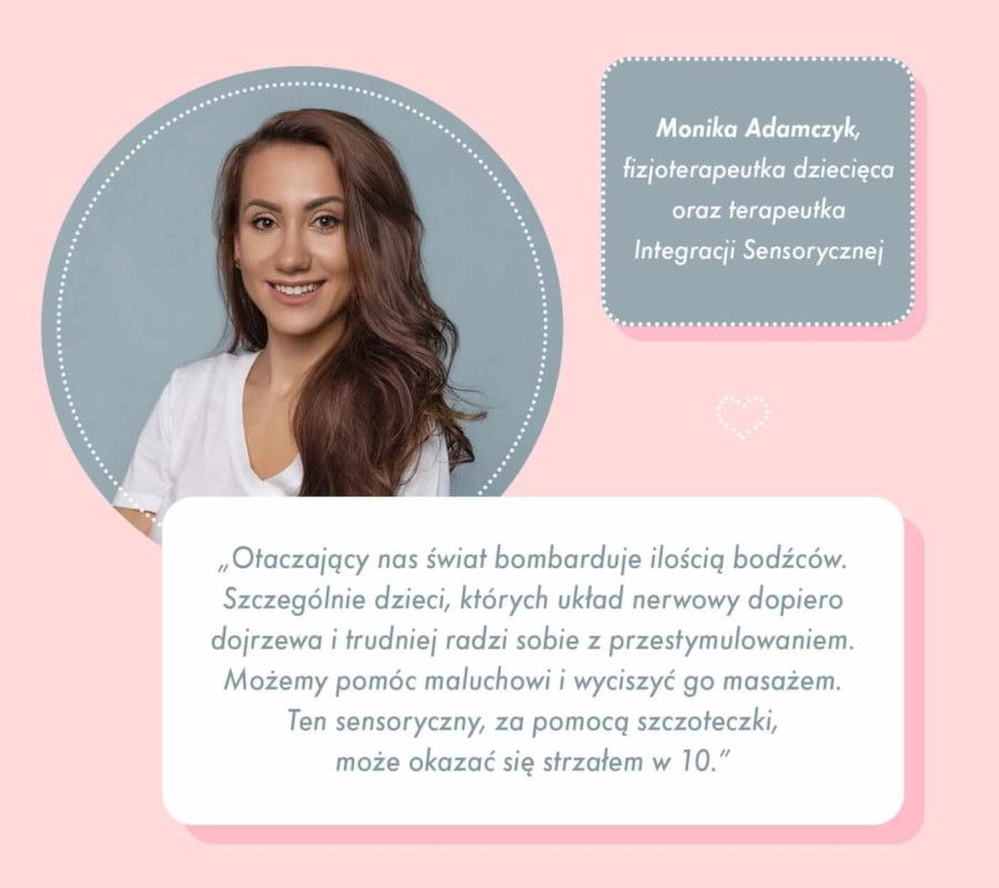 Sensoryczna szczotka dla dzieci / Lullalove