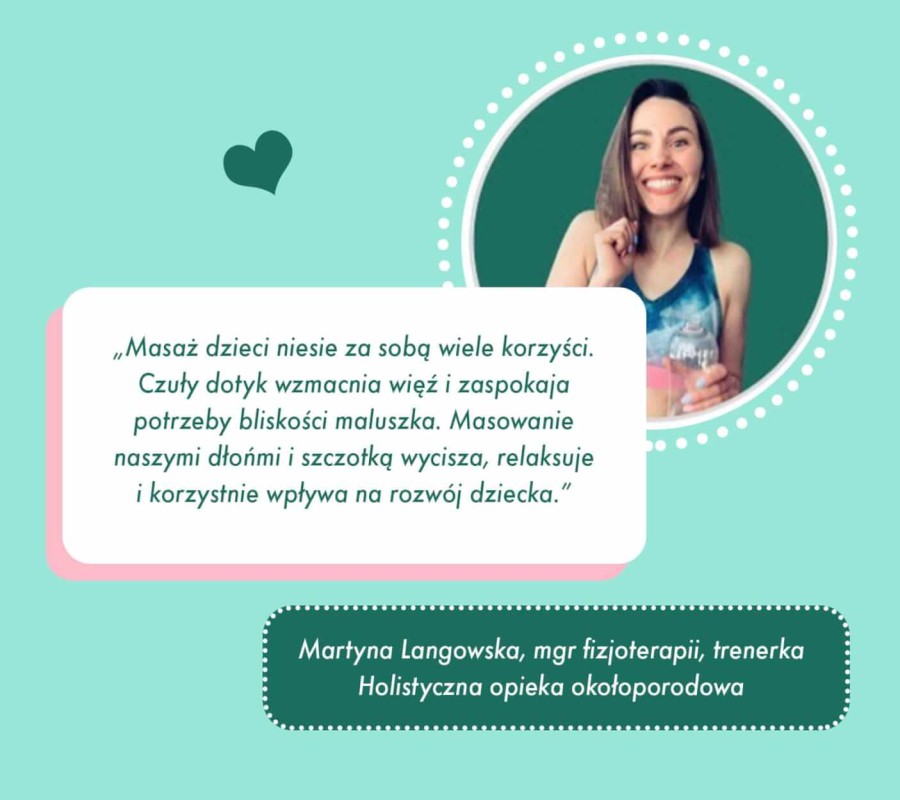 Sensoryczna szczotka dla dzieci / Lullalove