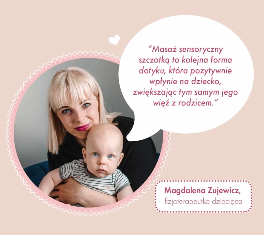 Sensoryczna szczotka dla dzieci / Lullalove