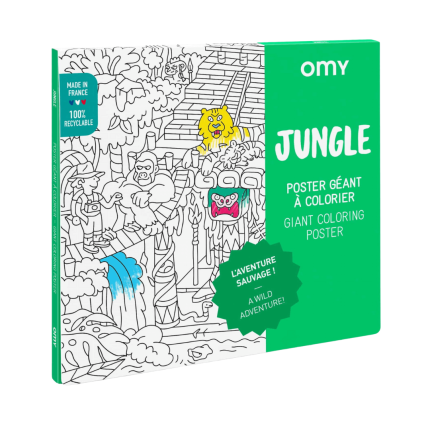 Kolorowanka 100x70cm DŻUNGLA / OMY