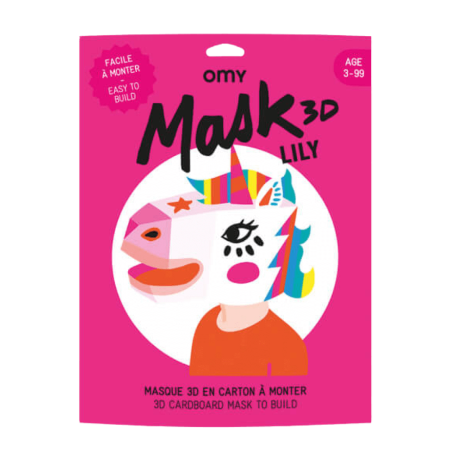 Maska 3D JEDNOROŻEC LILY