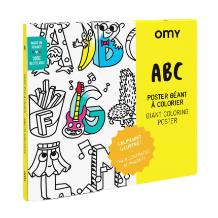 Kolorowanka 100x70cm ALFABET / OMY POS70