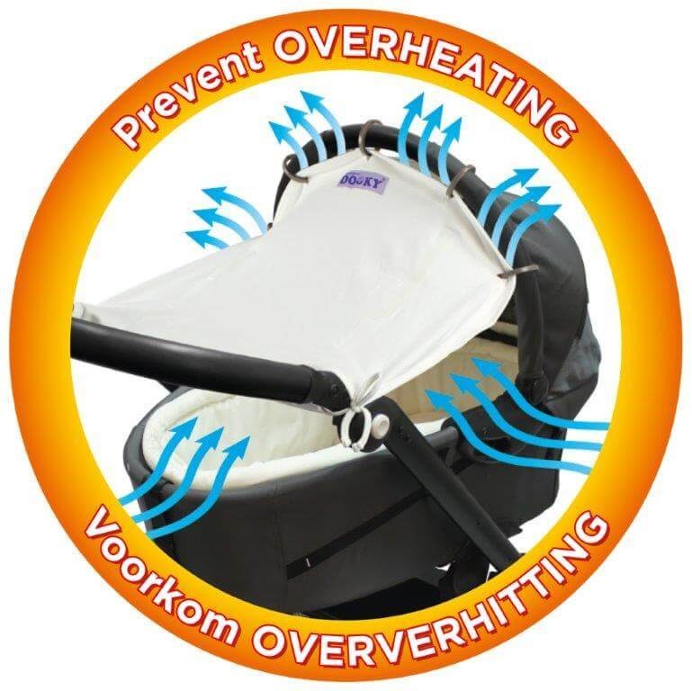 Uniwersalna osłonka do wózka i fotelika Cream / Dooky