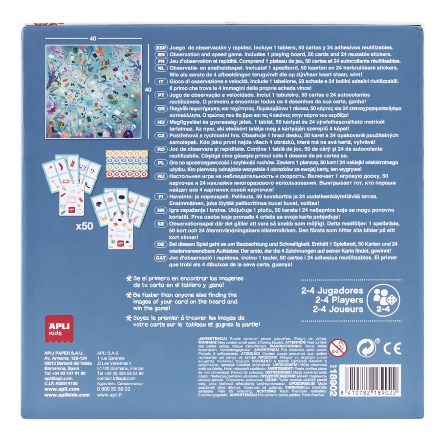 Gra obserwacyjna - Save The Ocean / Apli Kids