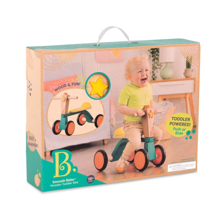 Drewniany rowerek biegowy – Smooth Rider / B.Toys