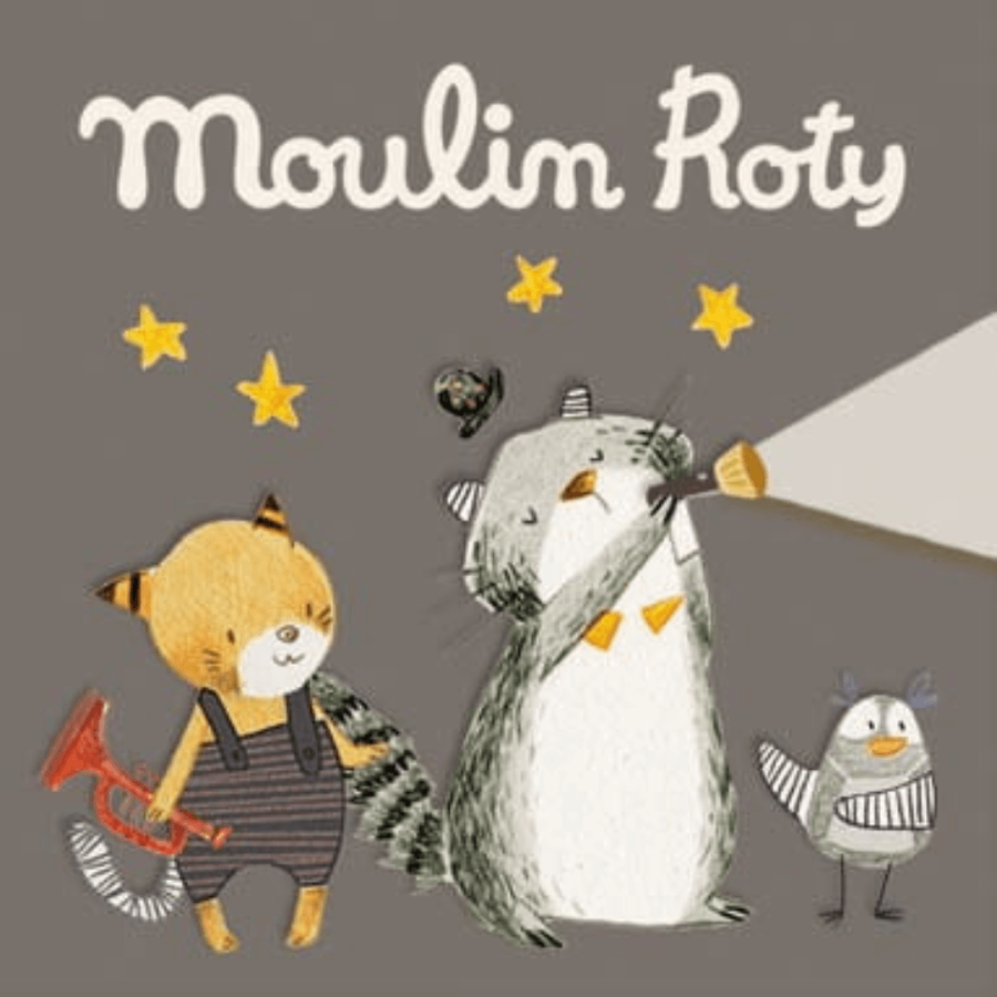 Zestaw 3 krążków z bajkami LES MOUSTACHES / Moulin Roty 666364