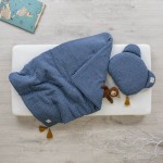 Pościel dziecięca MUŚLIN Niebieska w kropki / Cosy Cott