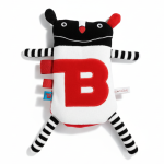 Super Zabawka MrB - przytulanka termofor na kolkę, kontrastowe kolory