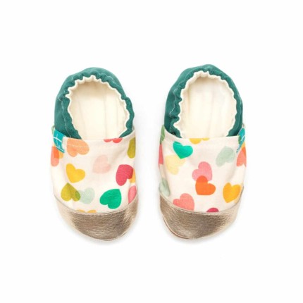 Kapcie do domu, żłobka, przedszkola - Confetti Hearts / TITOT