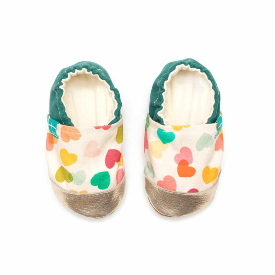 Kapcie do domu, żłobka, przedszkola - Confetti Hearts / TITOT