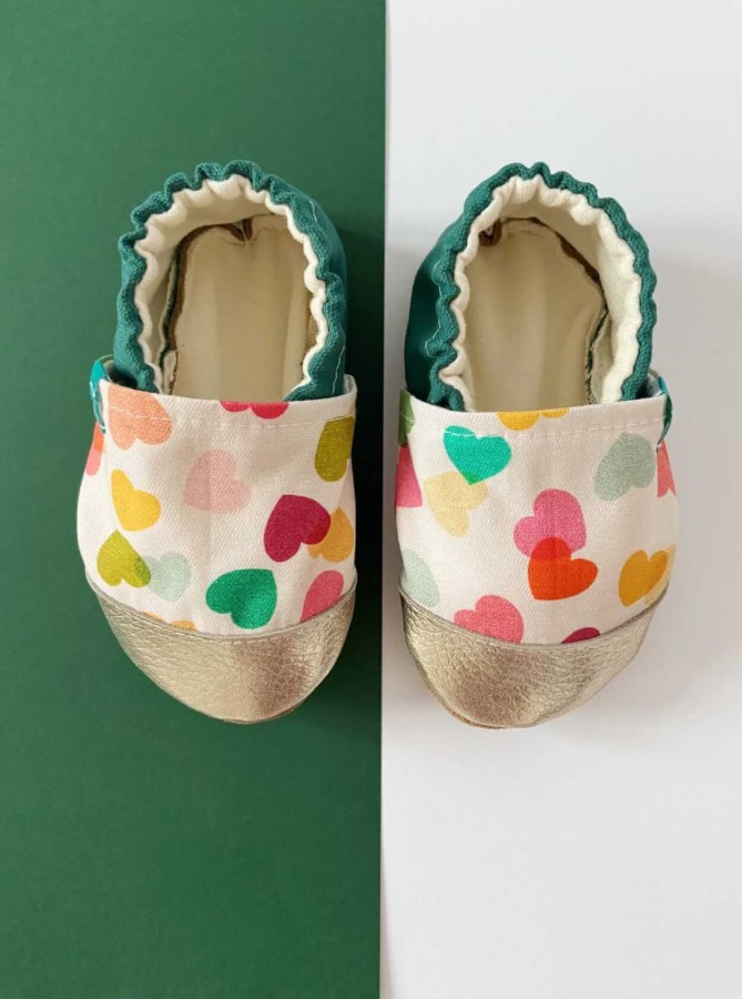 Kapcie do domu, żłobka, przedszkola - Confetti Hearts / TITOT