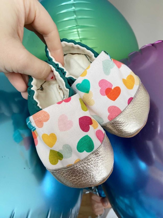 Kapcie do domu, żłobka, przedszkola - Confetti Hearts / TITOT