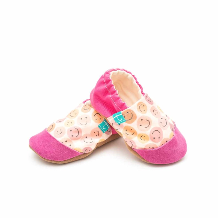 Kapcie do domu, żłobka, przedszkola - Pink Smile / TITOT