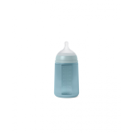 Butelka silikonowa SX Pro, średni przepływ, 240 ml - niebieska / Suavinex