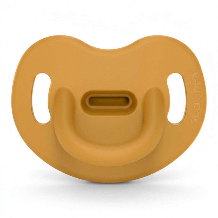 Smoczek 100 % silikonowy anatomiczny SX Pro Colour Essence - musztardowy / Suavinex