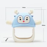 Gryzak silikonowy - Renifer Light Blue / Smily Mia