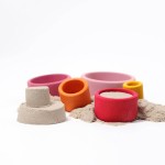 Różowe miski, 5 elementów / Grimm's