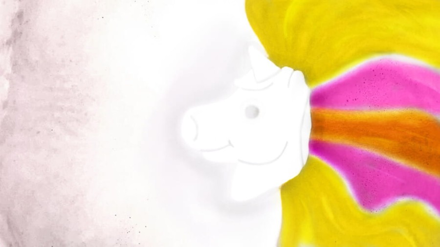 Jednorożec do kąpieli zmieniający kolor wody - Rainbow Baff Bombz / Zimpli Kids