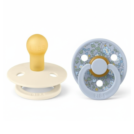 Bibs x Liberty 2-pack, ELOISE DUSTY BLUE, rozm. 0-6m