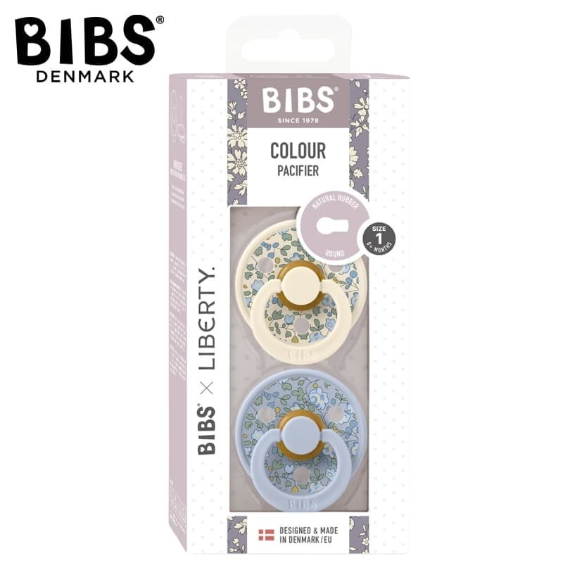 Bibs x Liberty 2-pack, ELOISE DUSTY BLUE
