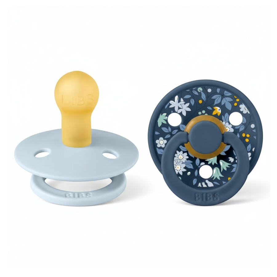 Bibs x Liberty 2-pack, CHAMOMILE LAWN BABY BLUE